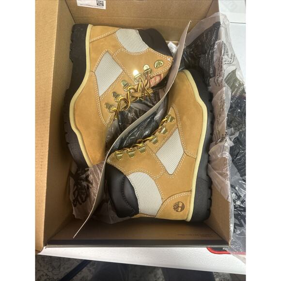 Size 5 M - Timberland Kid's 6" Inch Field Boot Wheat Youth - Picture 7 of 8